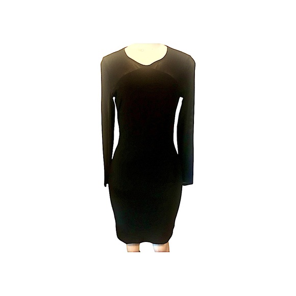 Laundry Long Sleeve Mesh MIDI Dress Xs - Picture 1 of 7